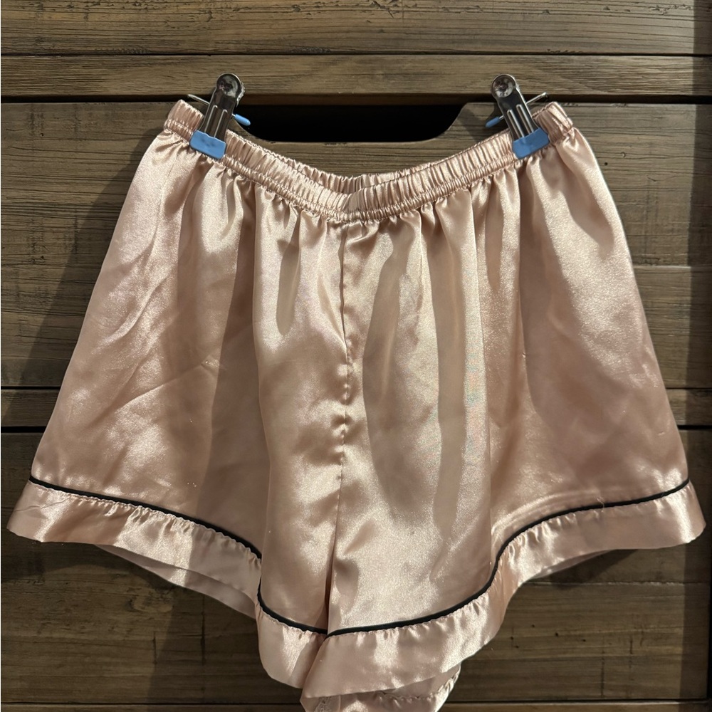 2 Pairs, Silky Shorts with Black Trim